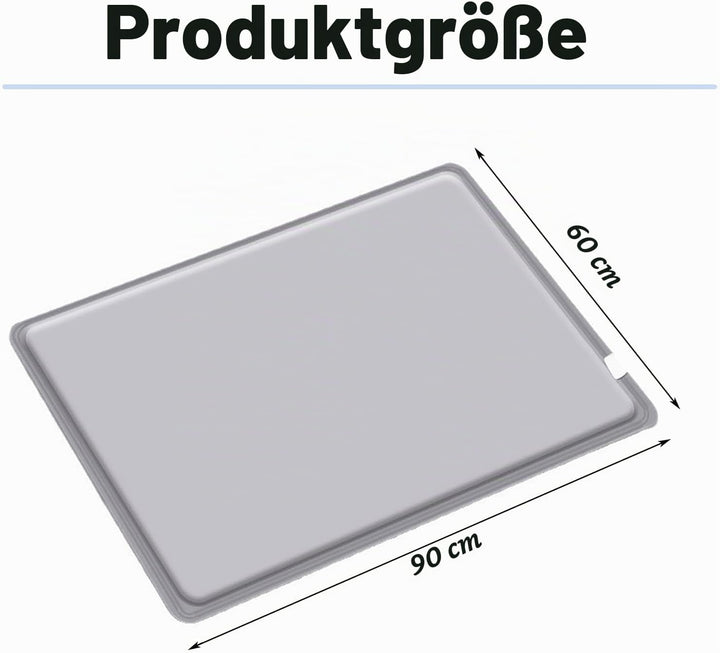 Heizmatte Fussboden，Beheizbarer Teppich，90 x 60 cm, 9 Temperaturstufen und Timer，Eheizbare Fussboden