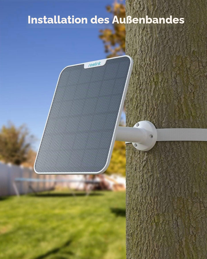[2023 Update-Version] Reolink 6W Solarpanel für Akku Überwachungskamera Aussen, USB Schnittstelle, S