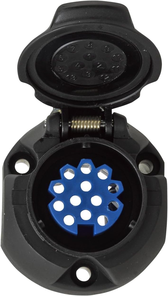 HELLA Parkdose - 12V - 13-polig - Kunststoff - schwarz/blau - DIN/ISO: 11446 - Menge: 1 - 8HG 005 95