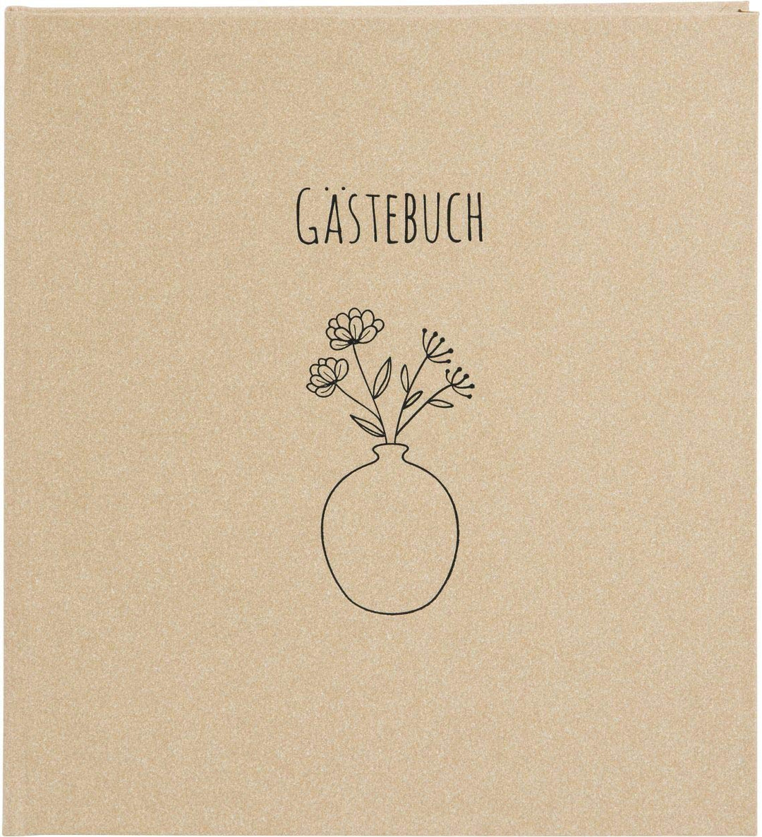 goldbuch Gästebuch Blumen für Dich, Fotogästebuch mit 176 weisse Seiten und Lesezeichen, Einband aus