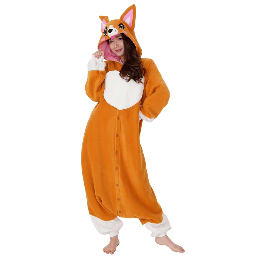 Herren Corgi Strampelanzug Einheitsgrösse Braun, Einheitsgrösse Braun