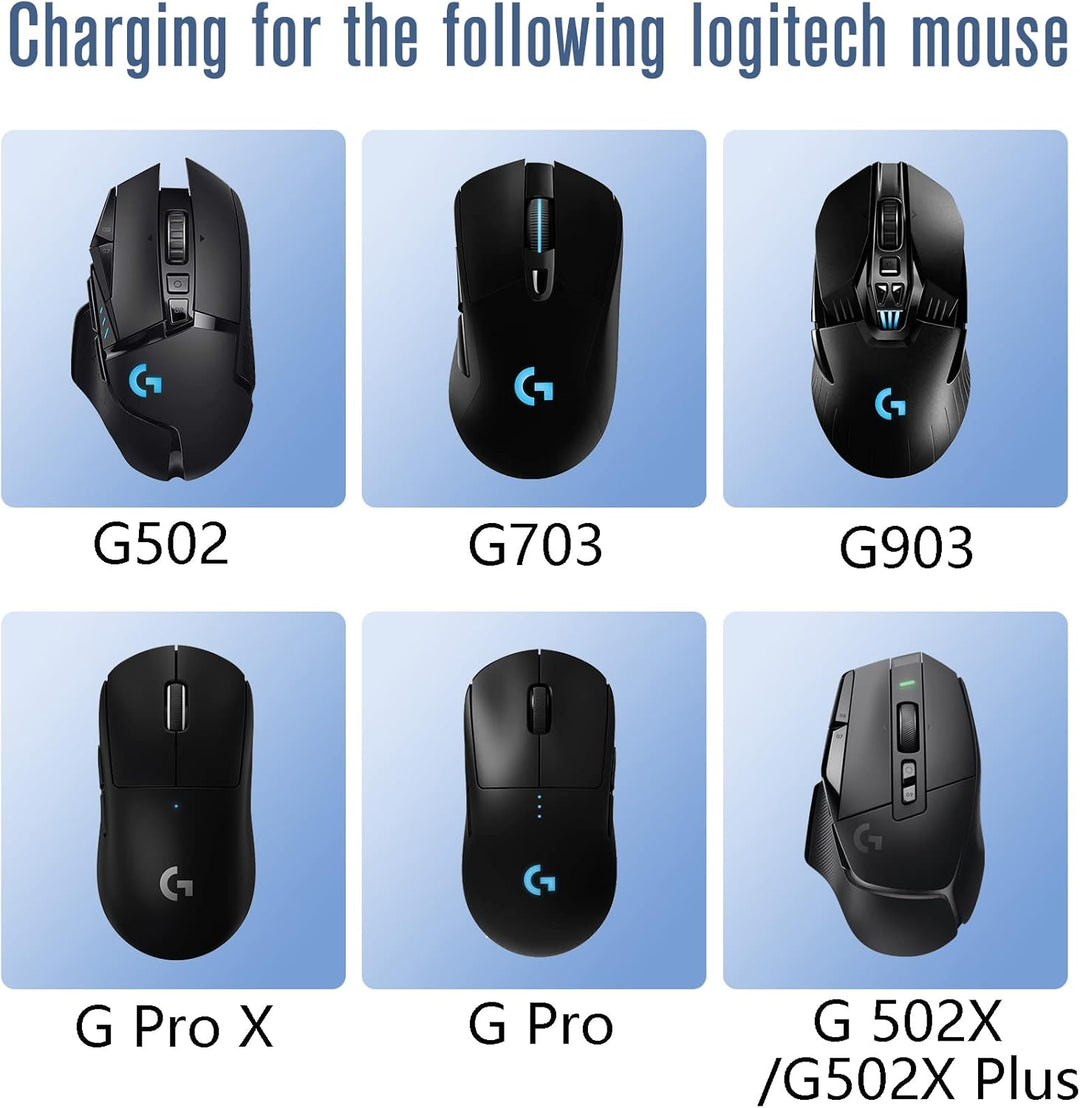 Ladestation für Logitech Maus G502 Lightspeed, G703, G903 Lightspeed und PRO Wireless Gaming-Maus Po