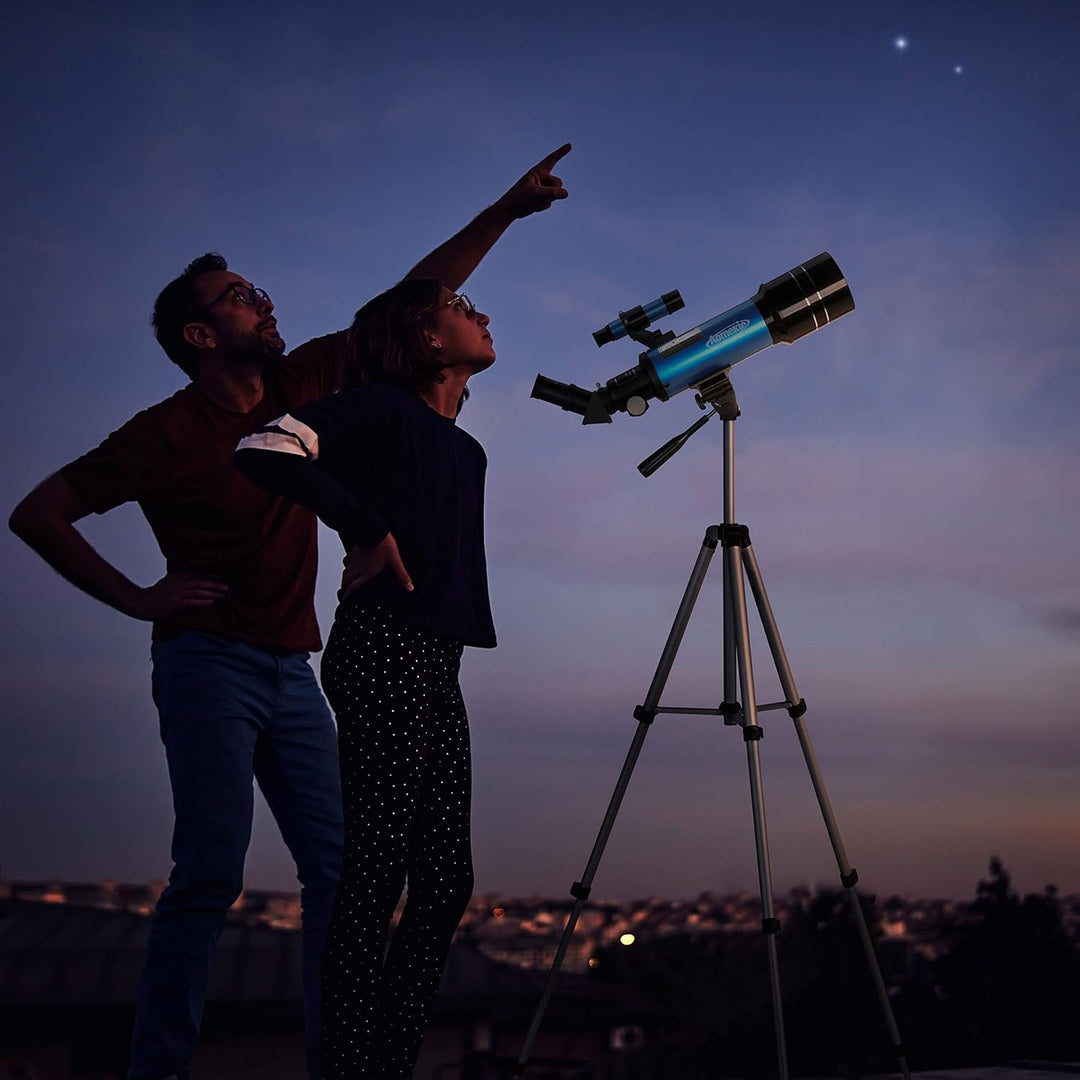 Aomekie Teleskop Astronomie 70/400 Fernrohr Teleskop für Kinder Einsteiger Amateur-Astronomen mit Al