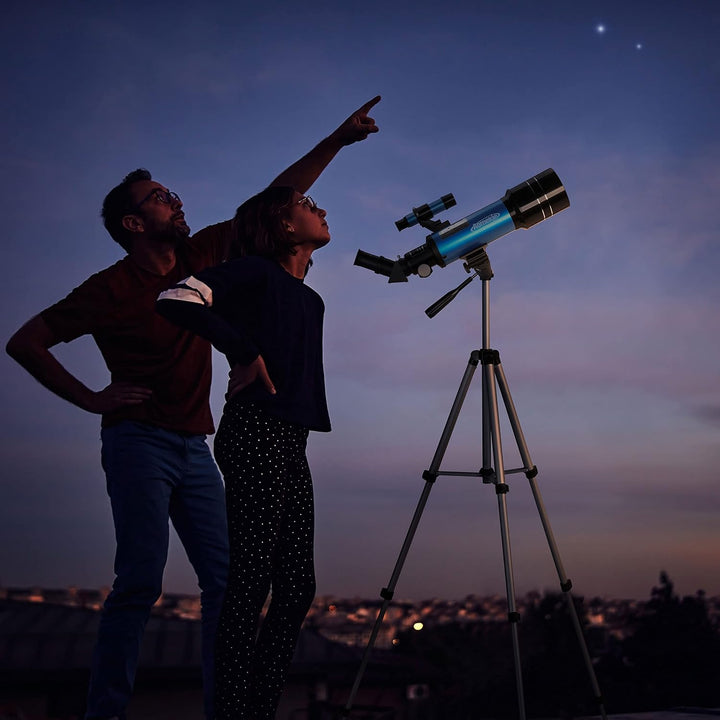 Aomekie Teleskop Astronomie 70/400 Fernrohr Teleskop für Kinder Einsteiger Amateur-Astronomen mit Al
