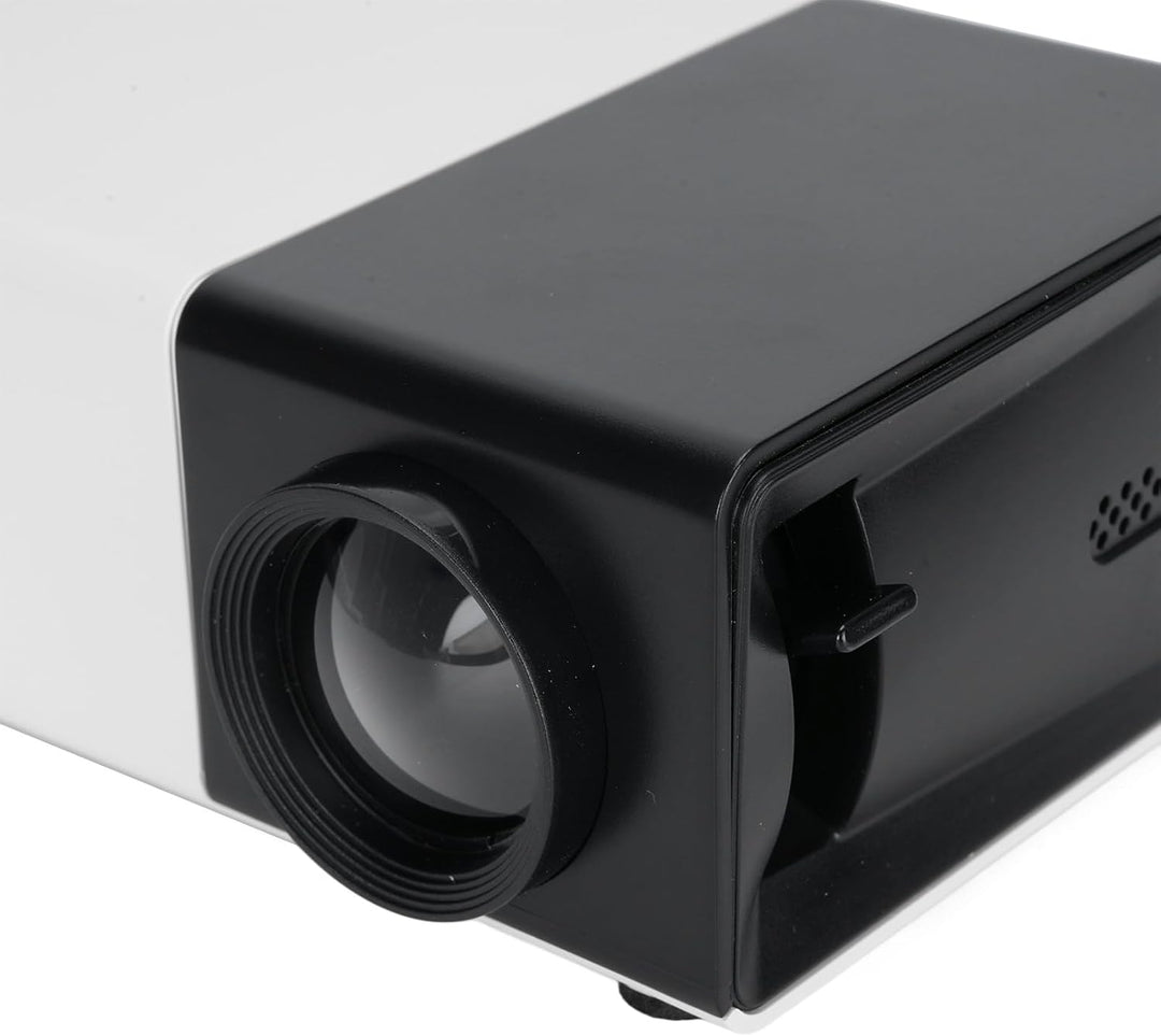 Projector, 1080p HD Tragbarer Filmprojektor, Smart Home Projector mit HDMI, USB, 3.5 Sound -Schnitts