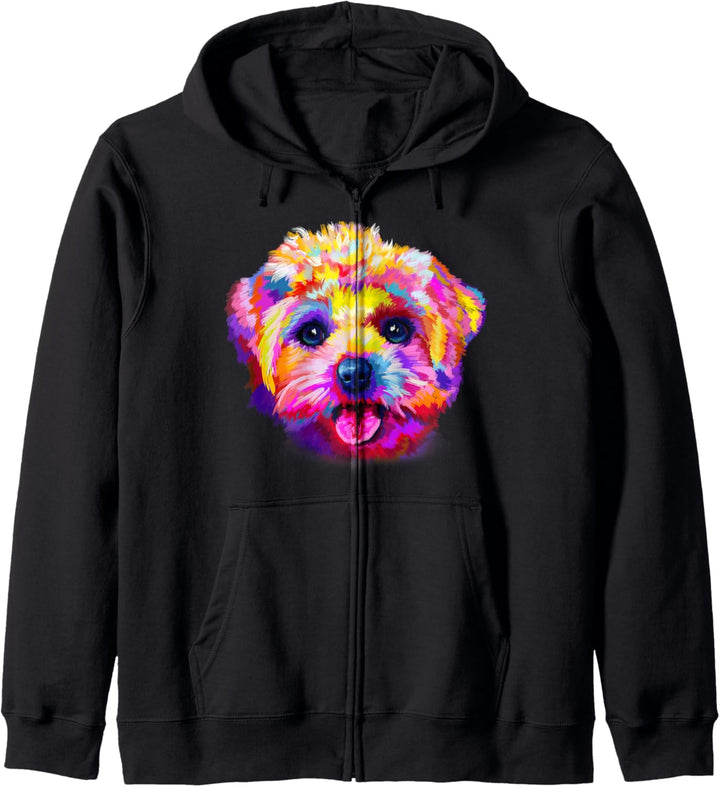 Bichon Frise Geschenk für eine Bichon Frise Mama Kapuzenjacke