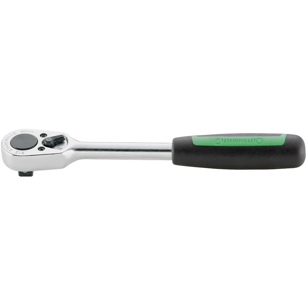 STAHLWILLE 512 | 1/2“ Ratsche mit 36 Zähnen, umschaltbar | Länge 265,5 mm | extrem robust | ergonomi