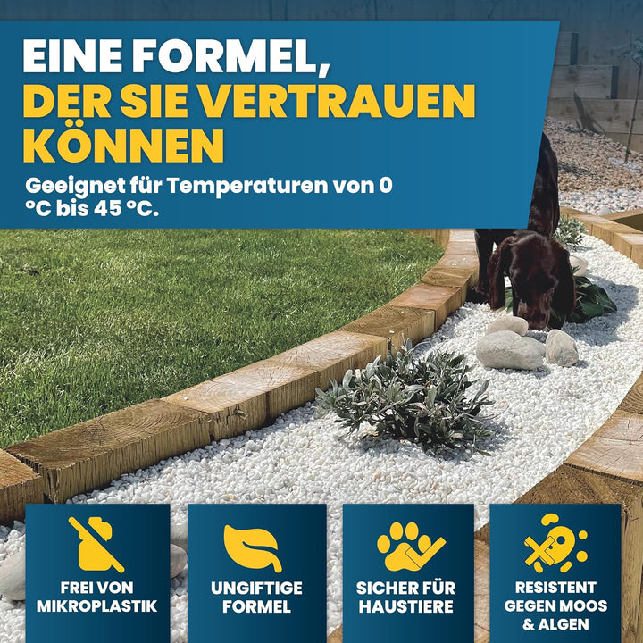 Vuba Easihold 4,1 l Kiesbinder – Kleber für Steine und Mulch, gebrauchsfertig; Stabilisator für Ru