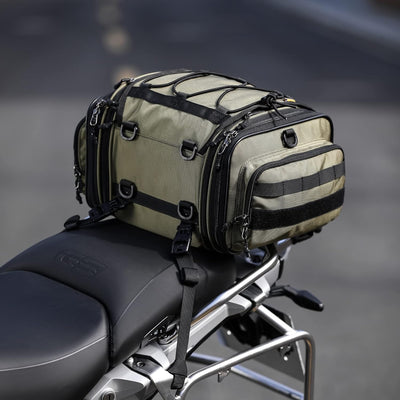 Rhinowalk Motorrad Sitztaschen 19-26L Wasserdicht Motor Rücksitztasche Gepäcktasche Hecktasche Erwei