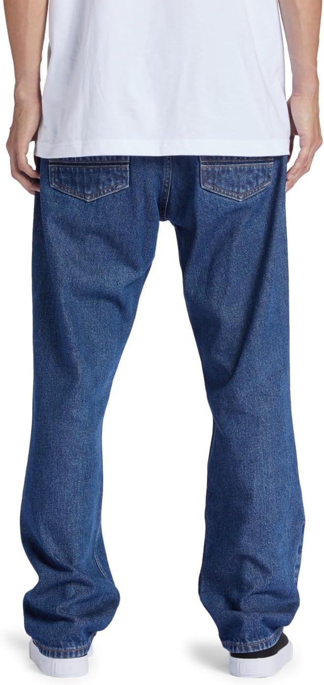 DC Shoes Herren Worker Relaxed Denim Rid Jeans, Blau-Indigo Dark, 32W/ x 32L