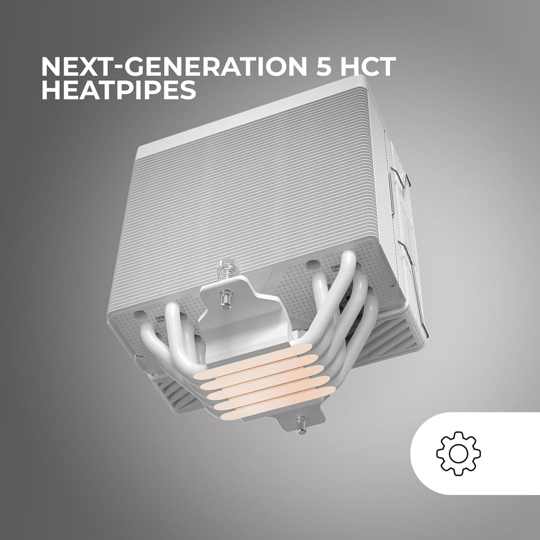 MARS GAMING MCPU-X5, CPU-Kühler 280W TDP, 5x HCT-Heatpipes der Neuen Generation, PWM-Lüfter SI Extre