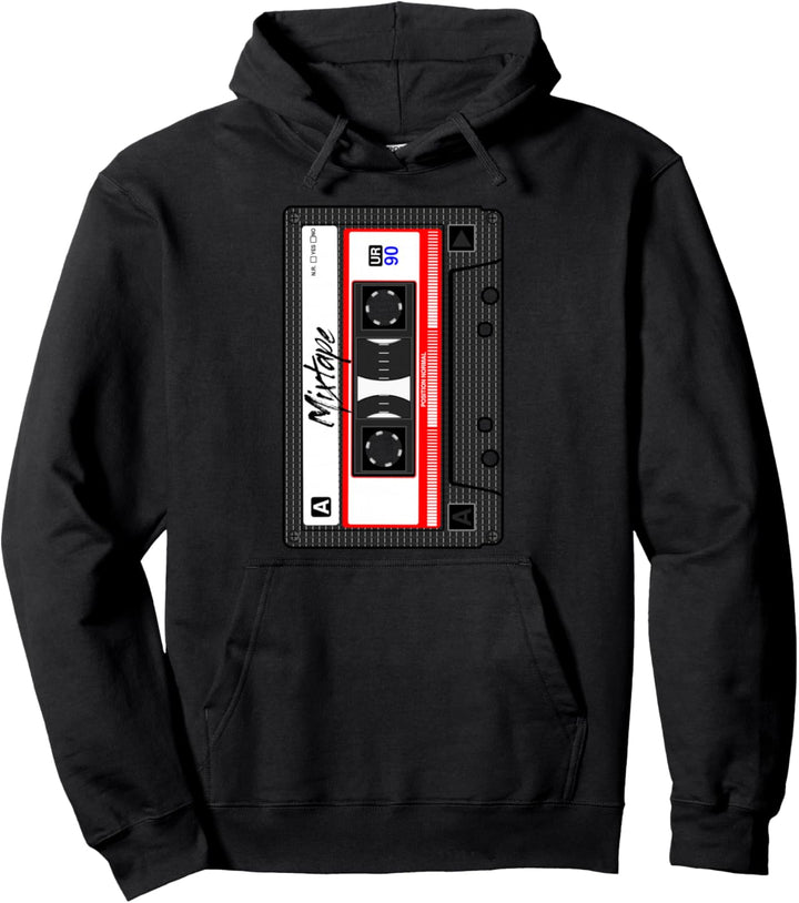 Kassette 90er Party 80er Jahre Retro Musik Mixtape Kassette Pullover Hoodie