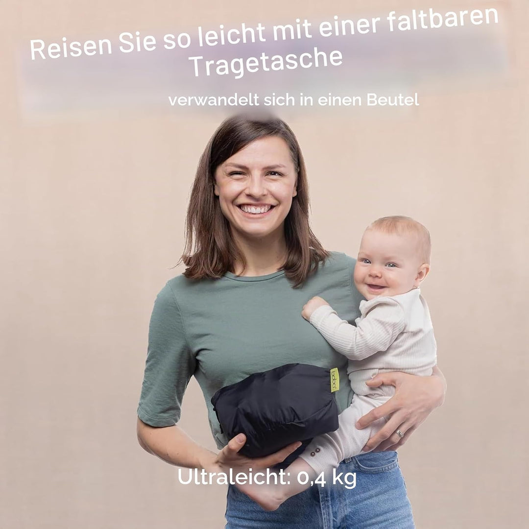 Boba Air Federleichte Babytrage und Kindertrage - Baby Trage ab 3 Monaten (7-20kg) - Kindertrageruck
