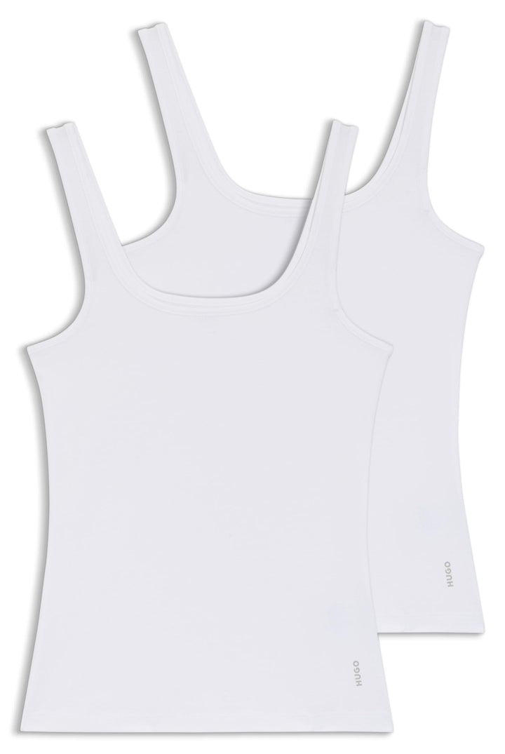 HUGO Damen Twin Vest Top (2er Pack) S White100, S White100