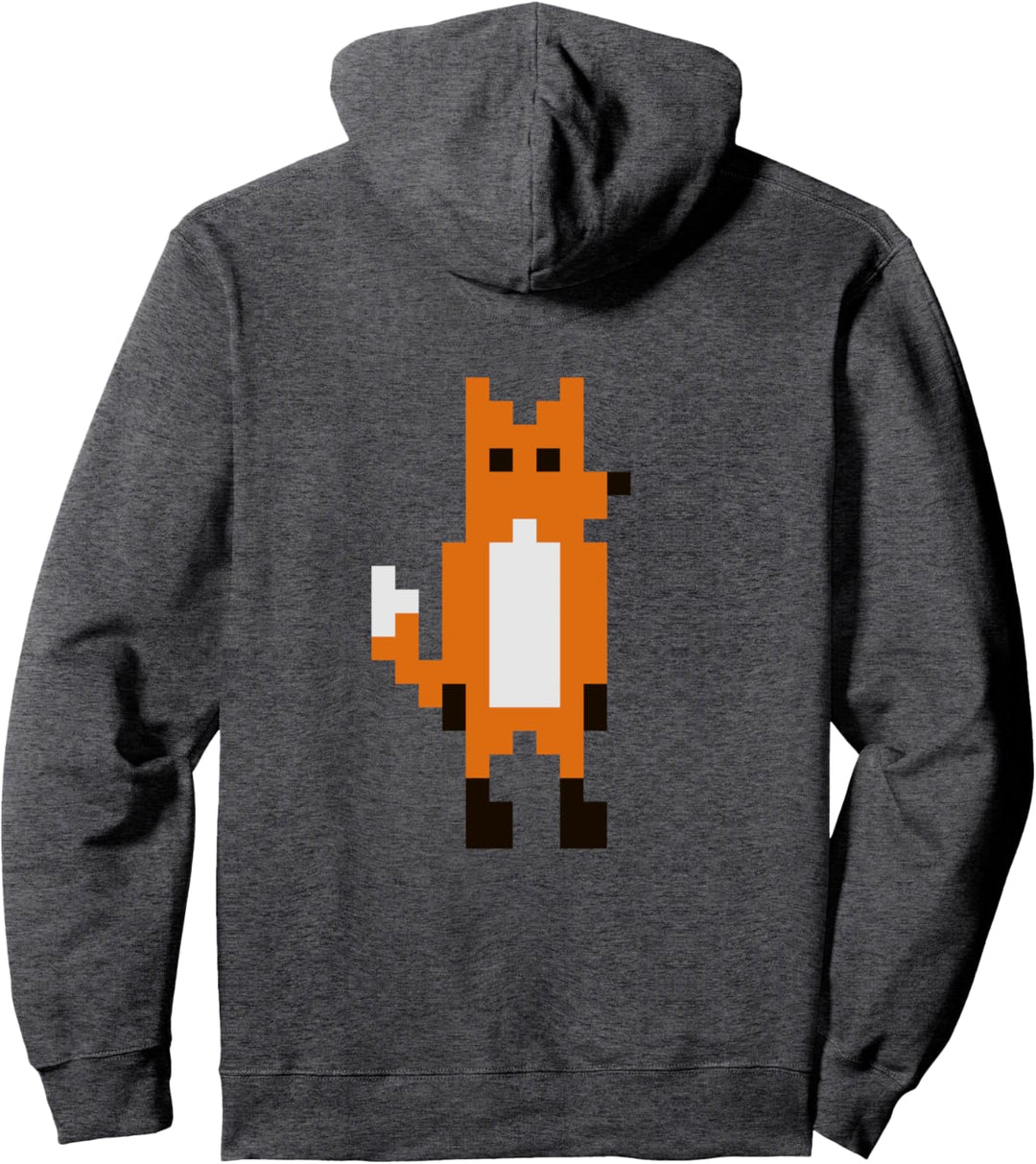 Der Pixel Fuchs Pullover Hoodie