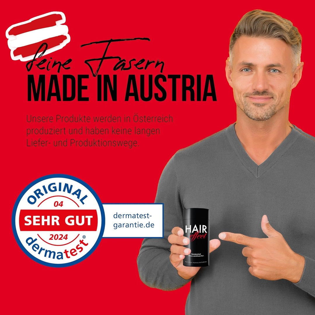 Hair Effect – Volles Haar in Sekunden! Premium Streuhaar 26g | Schütthaar zur Haarverdichtung und An