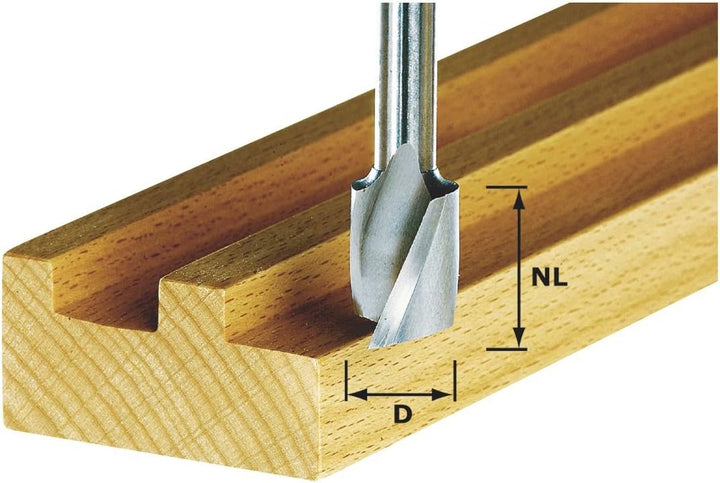 Festool Spiralnutfräser HW Spi S8 D4/10 4 mm, 4 mm