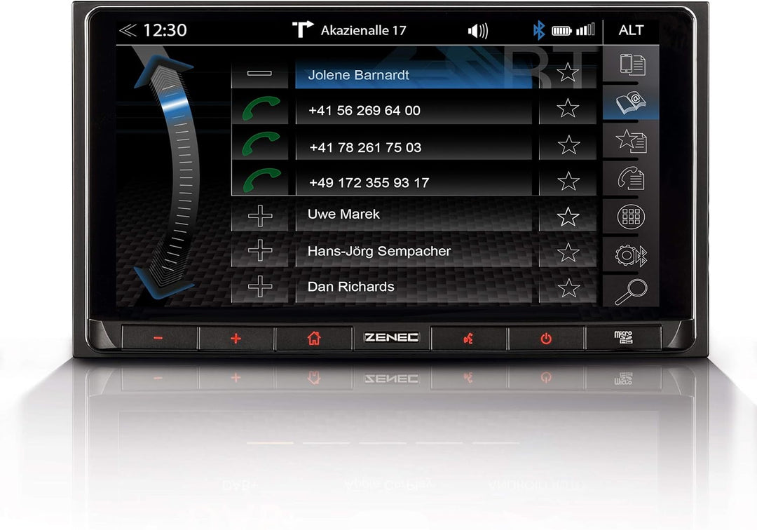 ZENEC Z-N528: 2-Din Autoradio/Infotainer, Multimediasystem mit 17,1 cm / 6,75“ Touchscreen, DAB+, Bl
