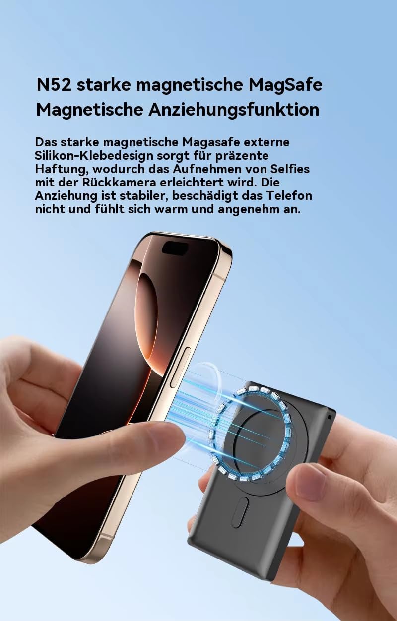 Handy Selfie Monitor 3,97", WiFi 2,4/5 GHz, 5 Std. Akku, Powerbank-Funktion, mit Lautsprecher, gross