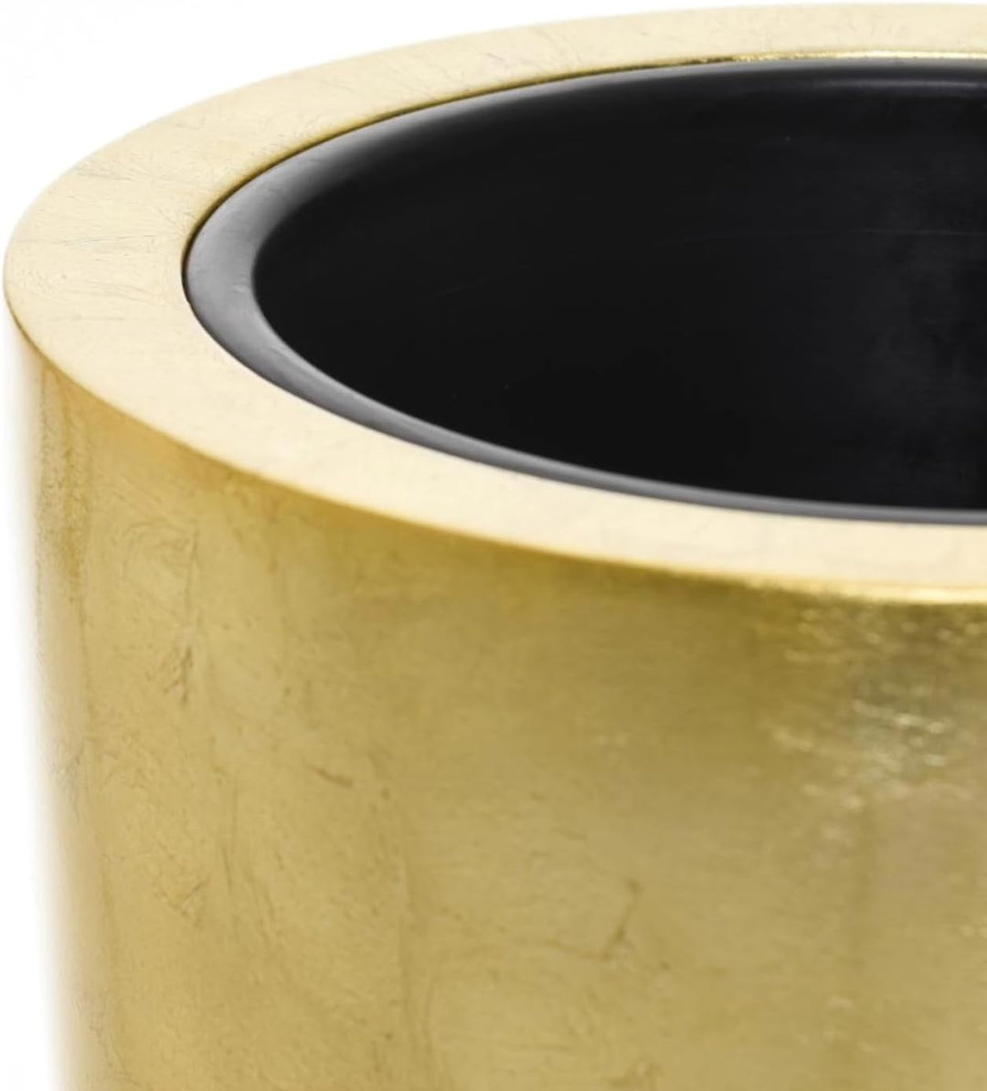 VIVANNO Pflanzkübel Pflanzgefäss Blumenkübel Fiberglas City Gold Hochglanz - 100x47 Gold Hochglanz 1