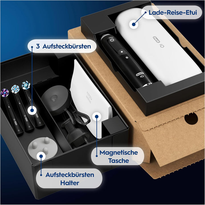 Oral-B iO Series 9 Plus Edition Elektrische Zahnbürste/Electric Toothbrush, PLUS 3 Aufsteckbürsten,