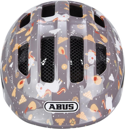 ABUS Kinderhelm Smiley 3.0 - Fahrradhelm mit tiefer Passform, kindergerechten Designs & Platz für ei