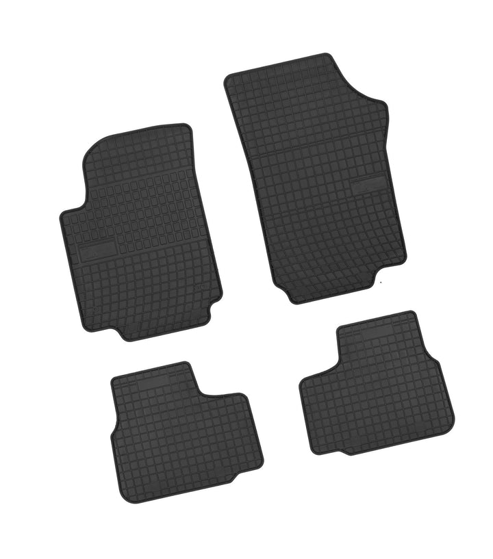 Bär-AfC VW04456 Gummimatten Auto Fussmatten Schwarz, Erhöhter Rand, Set 4-teilig, Passgenau für Volk