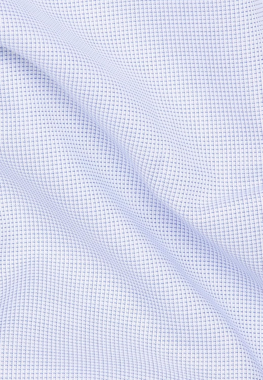 ETERNA Herren strukturiertes Baumwoll-Kurzarmhemd MODERN FIT 38 Hellblau, 38 Hellblau
