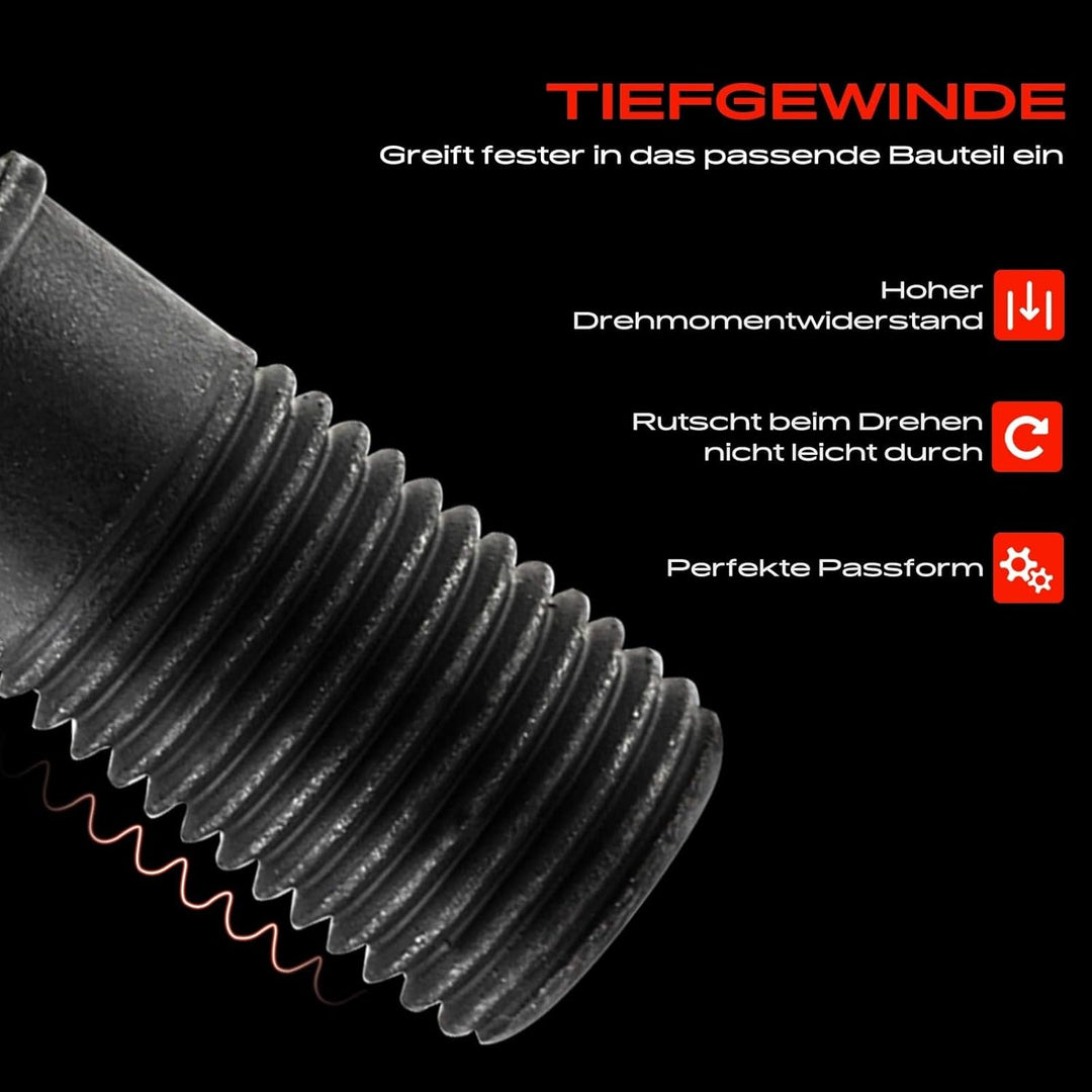 Frankberg 20x Radbolzen Radschraube Kompatibel mit 7er E65 E66 E67 X5 E53 F15 F85 F16 F86 2006-2019