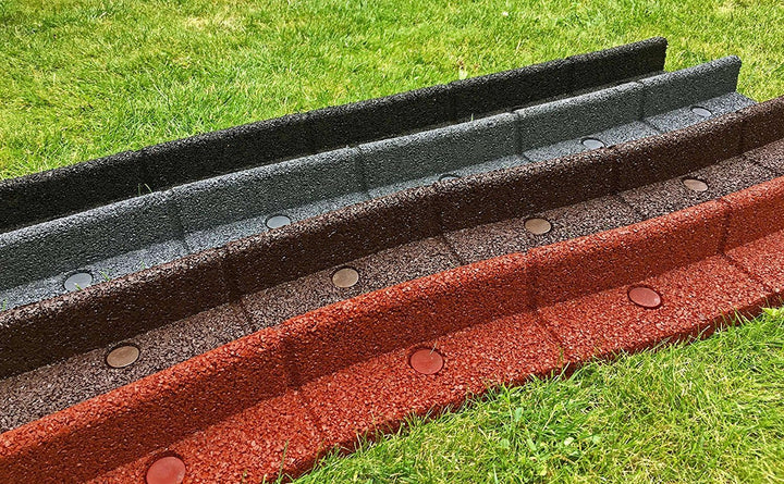 EcoShape FlexiBorder - das Flexible Rasenkantensystem (2 x 1 Meter, Braun)