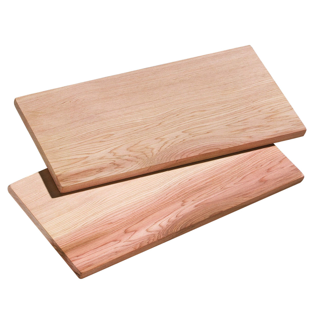Küchenprofi BBQ Grillbrett SMOKY aus Zedernholz , 2x im Set , Optimal für Fisch, Fleisch und Gemüse