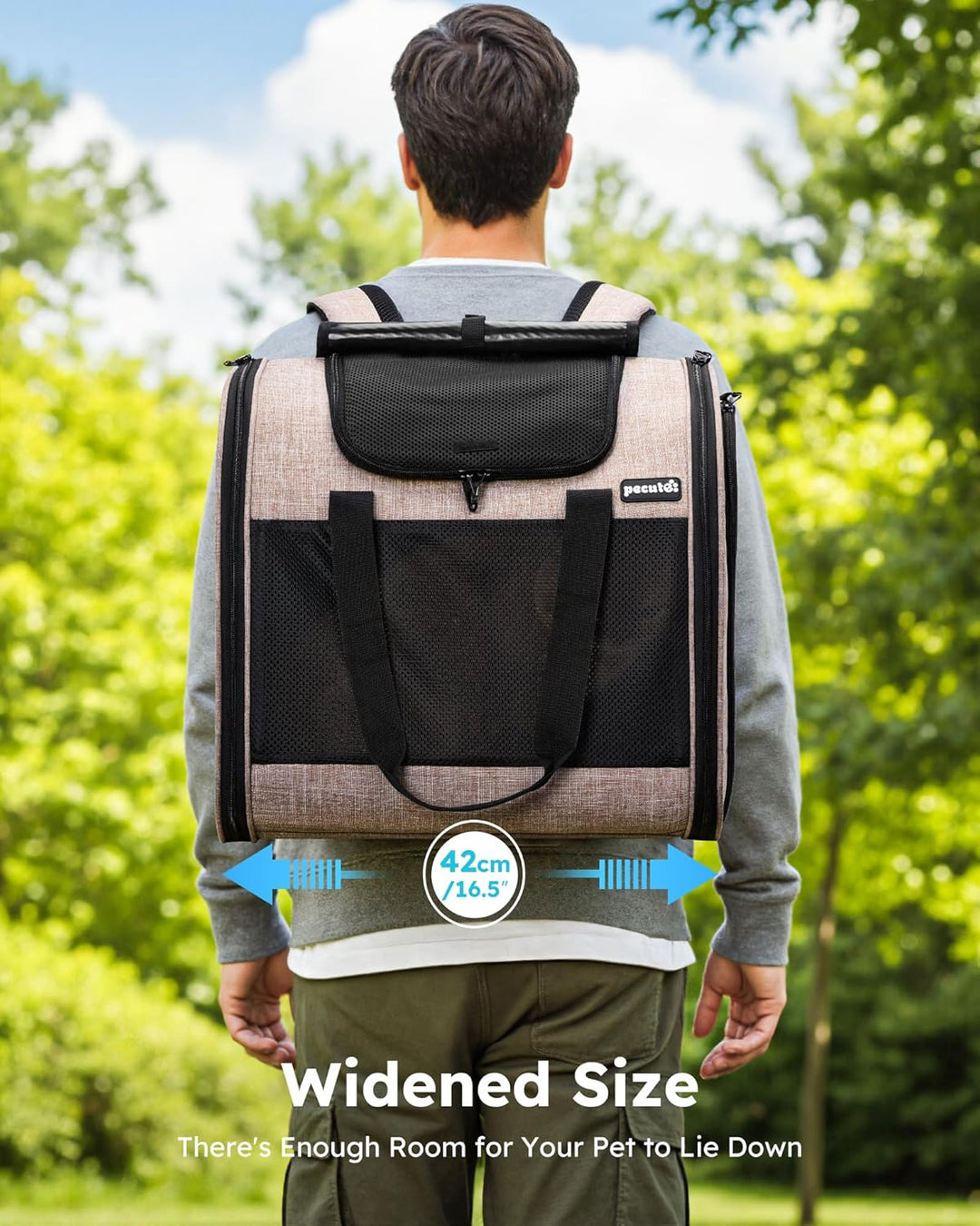 pecute Rucksack Hunde & Kleine Katzen 5kg, Katzentrage, Haustier Handtasche und Rucksack, Haustiertr