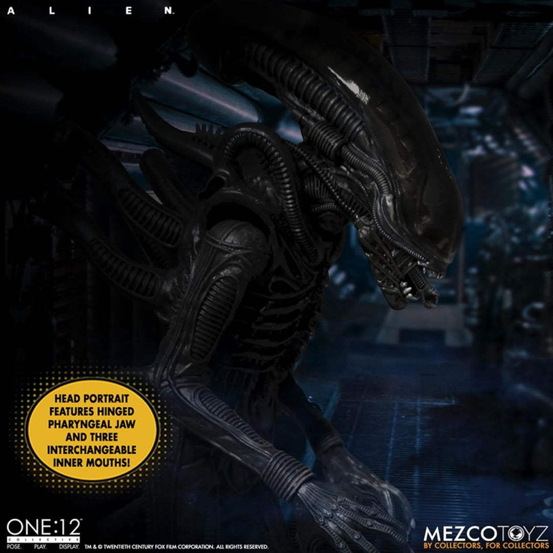 Mezco Alien One:12 Collective Deluxe Actionfigur Alien Multicolor, 100% Kunststoff