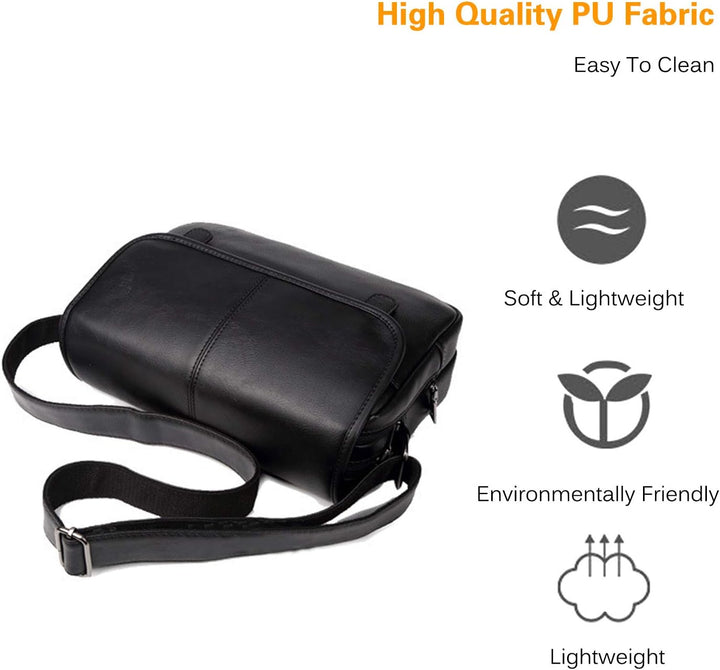 FANDARE Neu Umhängetasche Herren Schultertasche PU Männerhandtasche Laptoptasche Messenger Bag Arbei