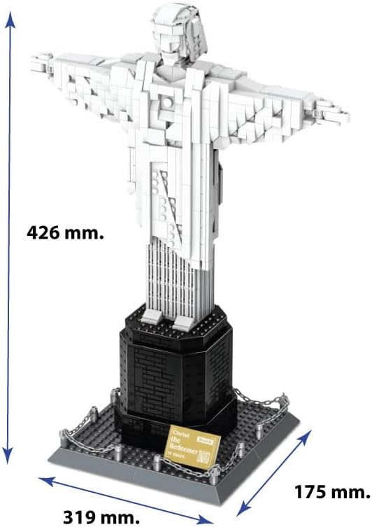 Architekturmodell zum Bauen mit Bausteinen. Christus der Erlöser. Rio de Janeiro. Christus Von Rio D