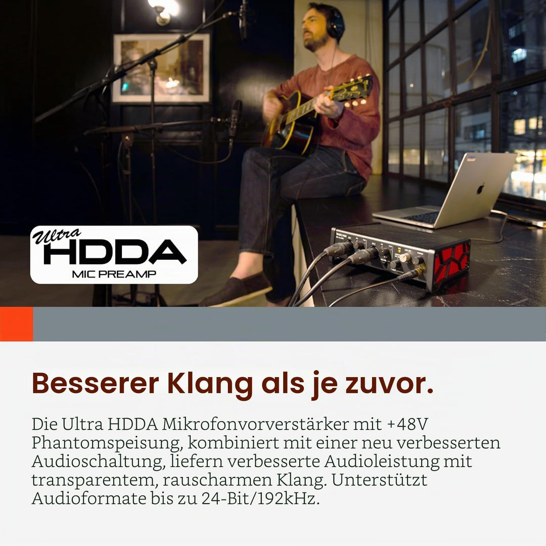 Tascam US-2X2HR USB-Audio-/MIDI-Interface (2 Eingänge, 2 Ausgänge) US-2x2HR US-2x2HR Single, US-2x2H