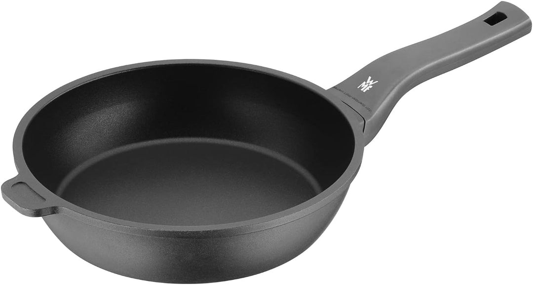 WMF Permadur Premium Schmorpfanne 24 cm Induktion, mit Gegengriff, hoher Rand, Aluminium beschichtet