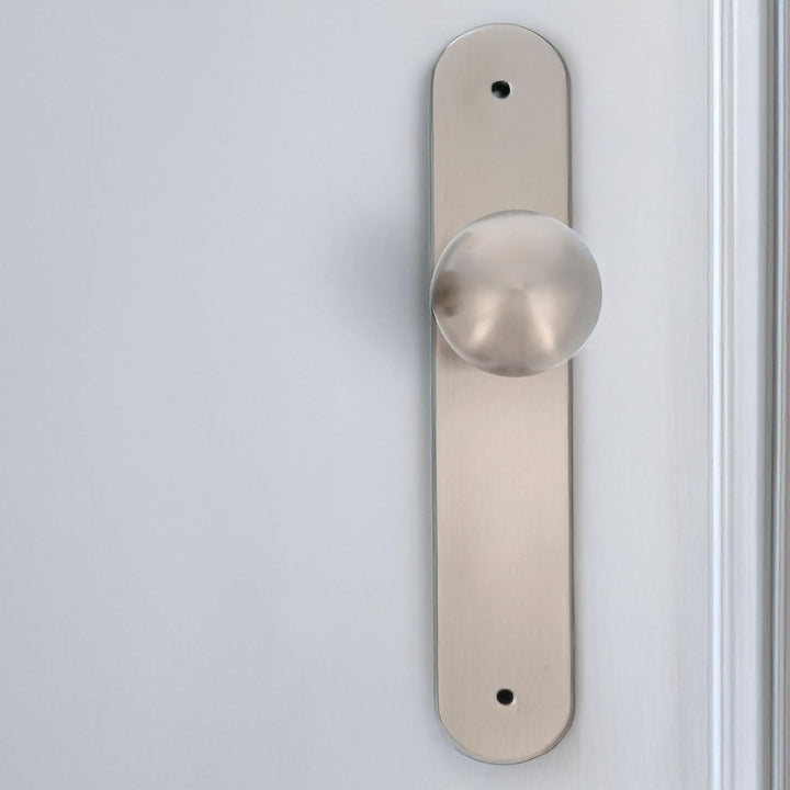 Amig - Runde Drehknauf-Set für Innentüren Mod. 11GP | Ø 62 x 77 mm | rechteckige Plattenverkleidung
