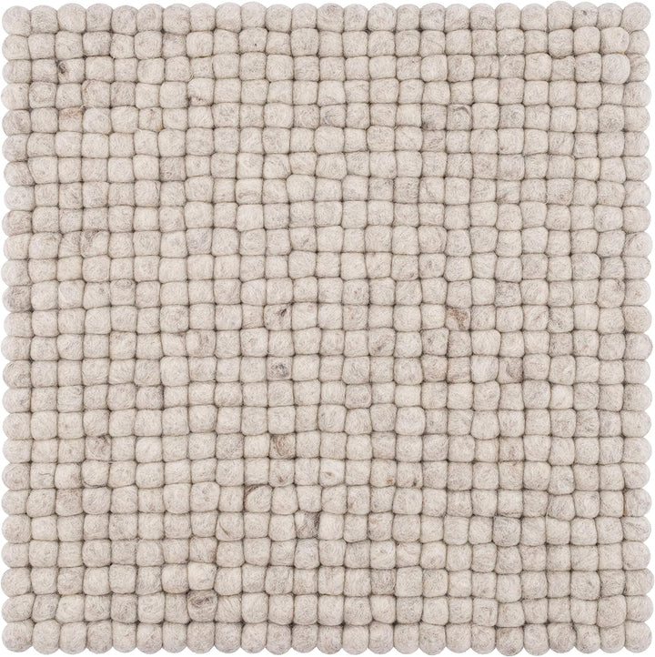 myfelt Filzkugel Sitzauflage Stuhlauflage - Béla - 36x36 cm, beige, Beige