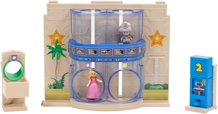 Der Super Mario Galaxy Movie – Gateway Galaxy Diorama-Set mit 3,8 cm grosser Prinzessin Peach- und e