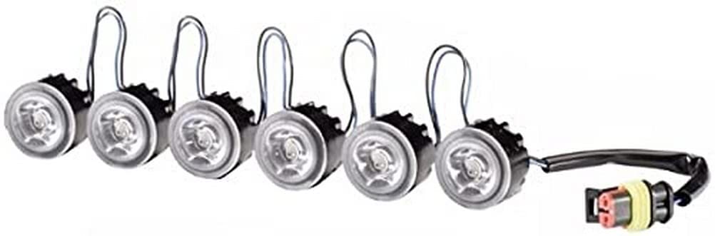 HELLA - LED-Tagfahrleuchtensatz - LEDayFlex - 24/12V - rund - Einbau - Lichtscheibenfarbe: glasklar