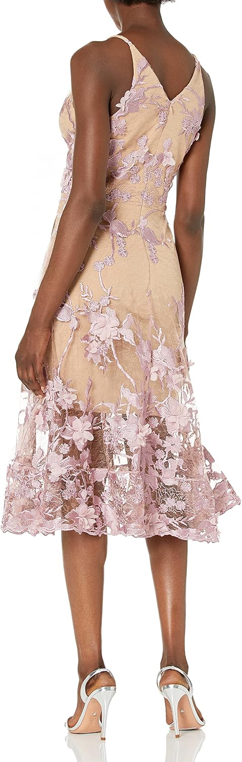 Dress the Population Damen Kleid XS Flieder/Nude, XS Flieder/Nude