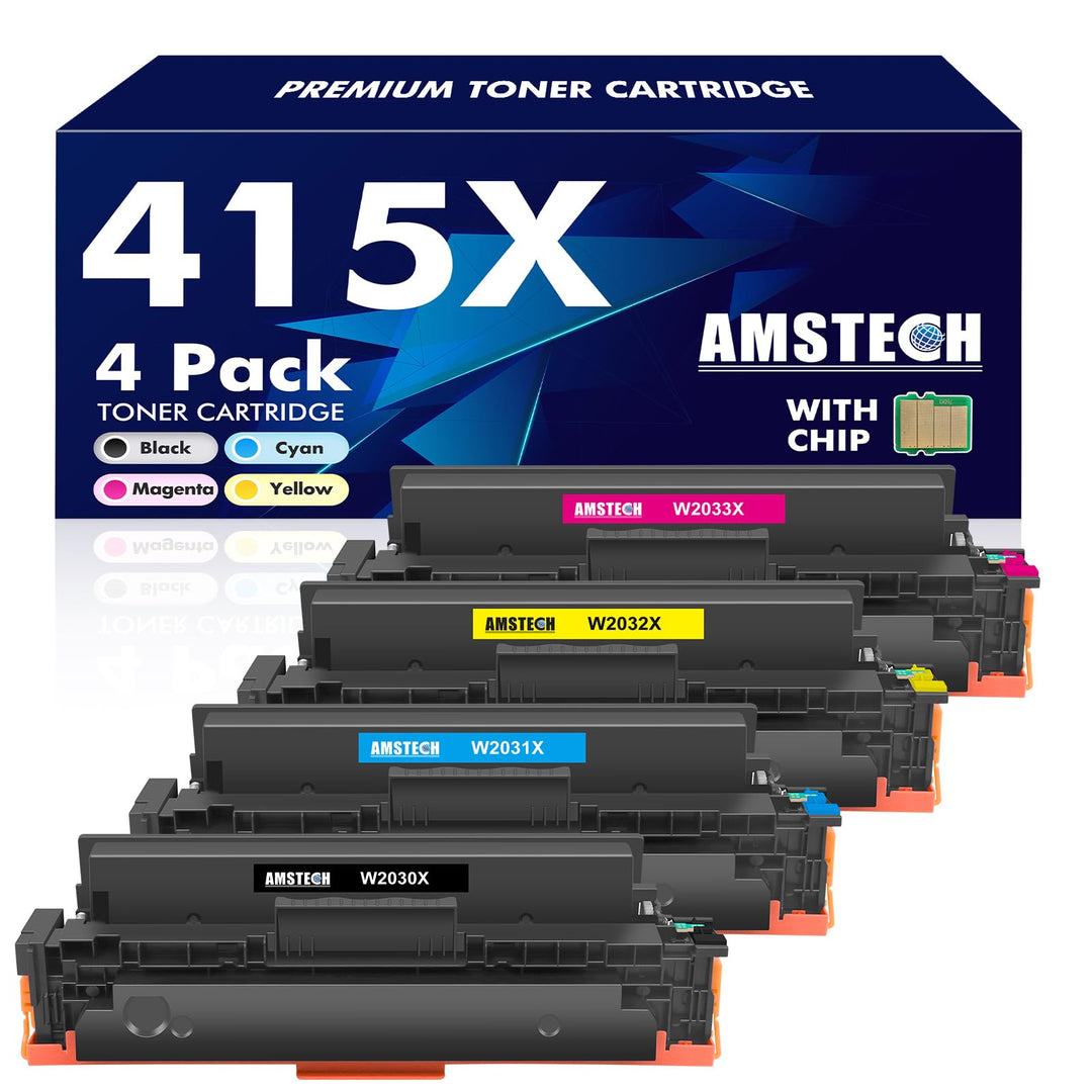 4-Pack 415X 415A M479fdw Toner Mit Chip Kompatibel für HP 415X 415A Multipack Color Laserjet Pro MFP