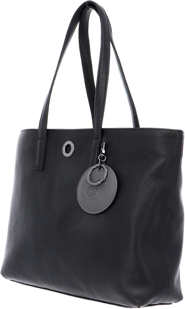 Mandarina Duck Damen Mellow Leather Shopper Nero, Nero