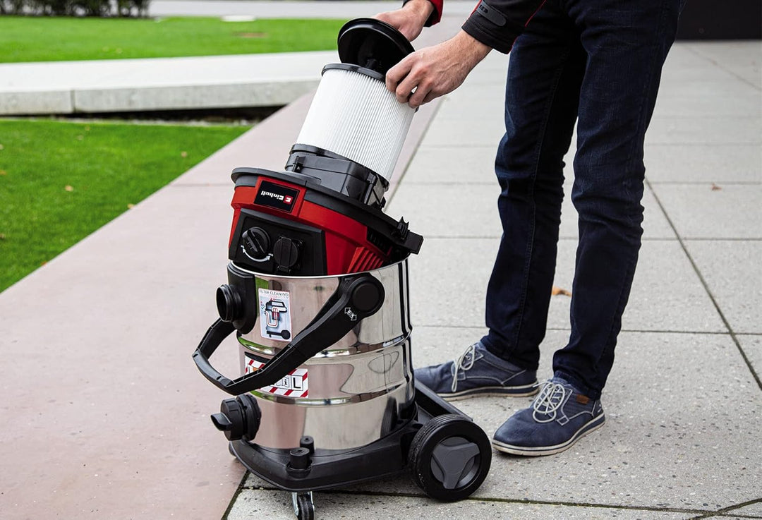 Einhell Original Ersatzfaltenfilter für Staubklasse L (geeignet für Einhell Nass-Trockensauger der S