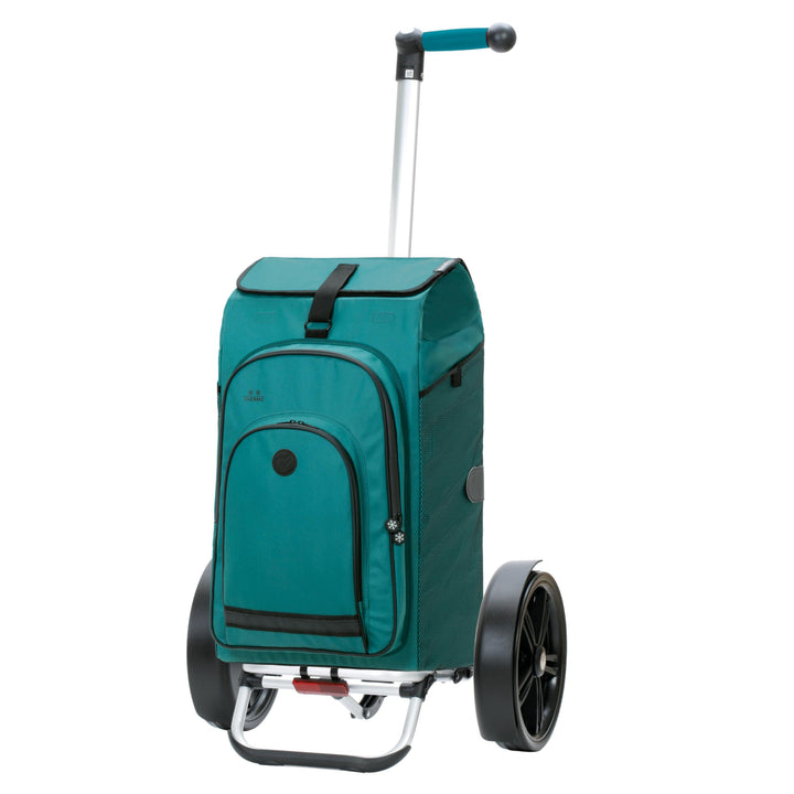 ANDERSEN Einkaufstrolley - Tura Shopper Hydro 3.0 Petrol | Fahrradanhänger, Kugellagerräder, ergonom