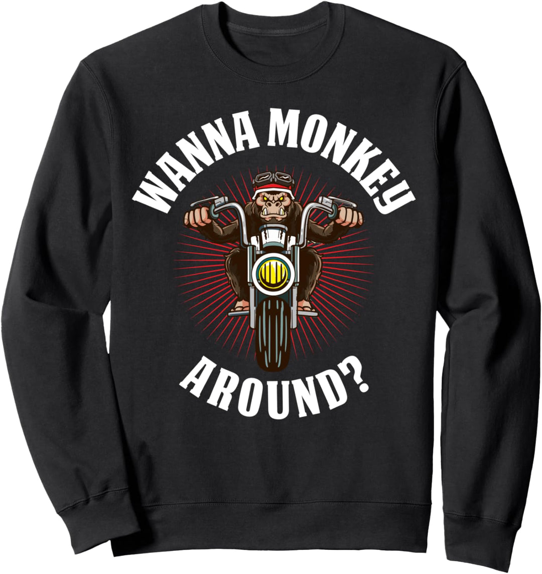 Monkey Motorcycle Sweatshirt