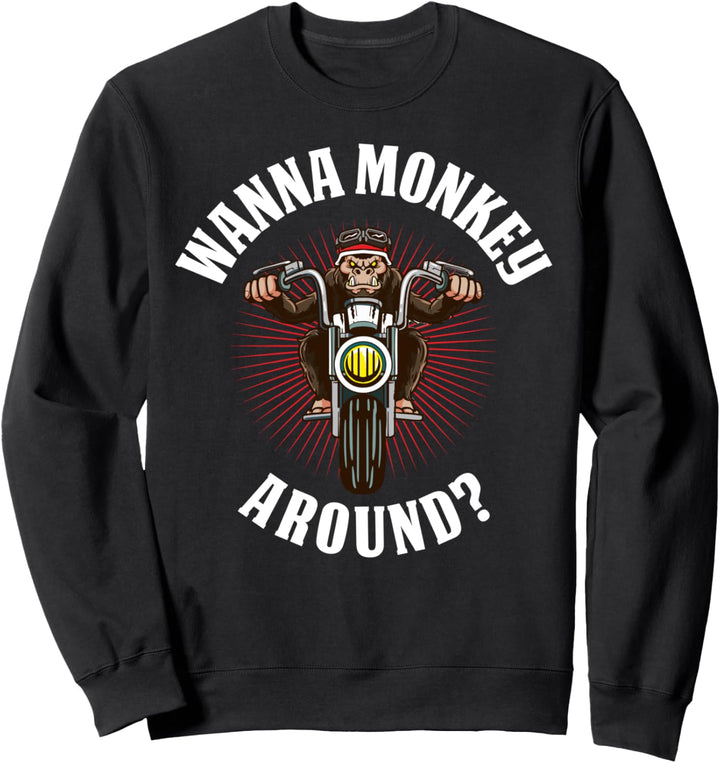 Monkey Motorcycle Sweatshirt