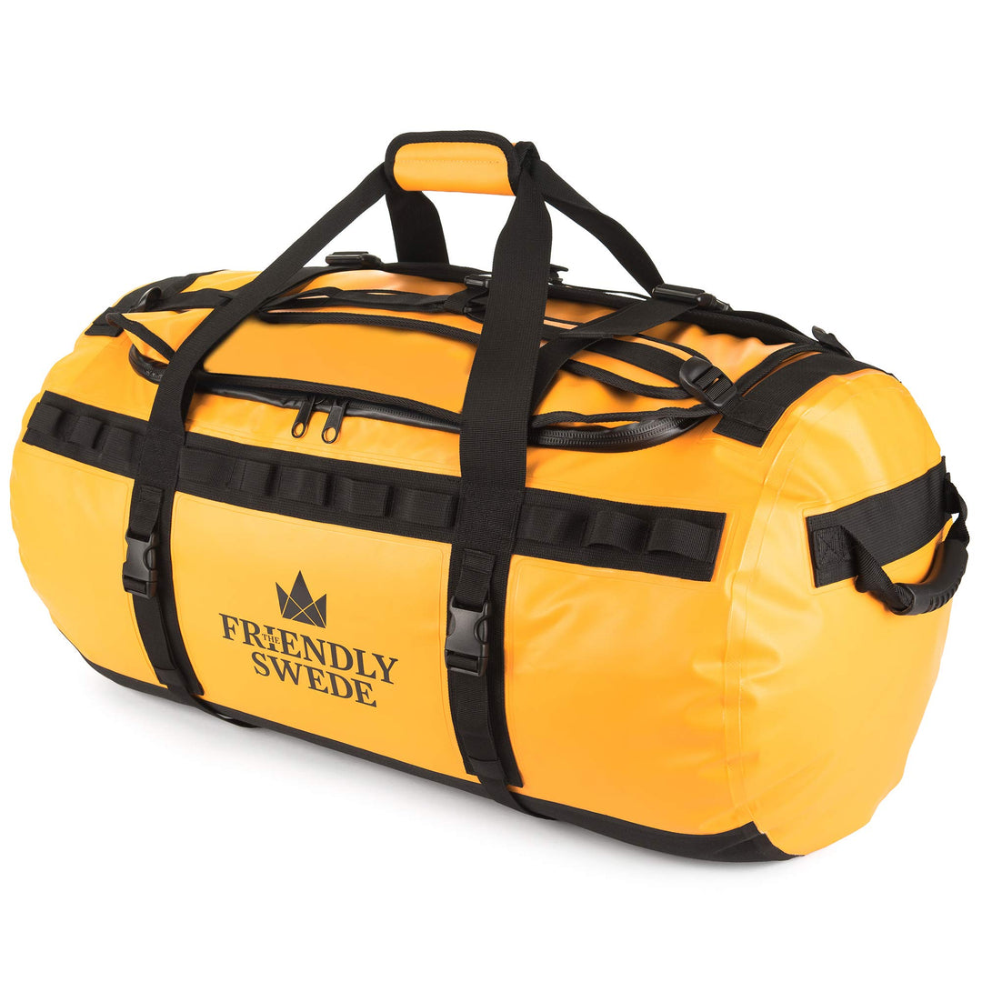 The Friendly Swede Wasserfeste Reisetasche Duffle Bag Rucksack - 30L / 60L / 90L - Seesack, Sporttas