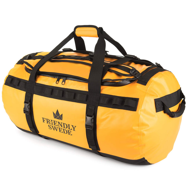 The Friendly Swede Wasserfeste Reisetasche Duffle Bag Rucksack - 30L / 60L / 90L - Seesack, Sporttas
